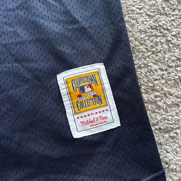 Mitchell & Ness Cleveland Indians #12 Jersey Blue MLB Men’s Sz Medium - Picture 4 of 7